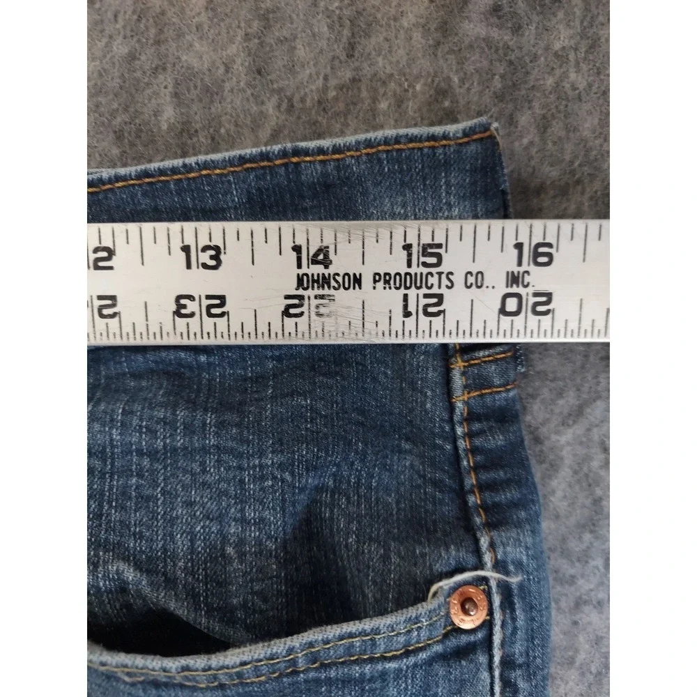 Levis 505 Jeans Mens 32x33 Blue Straight Fit Regular Medium Wash Tag size‎ 34x34